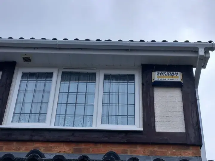 The same windows and fascia clean and white